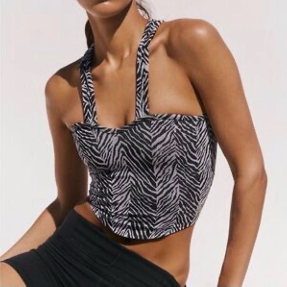 Free People Movement Zebra Print Women's Top size M/L